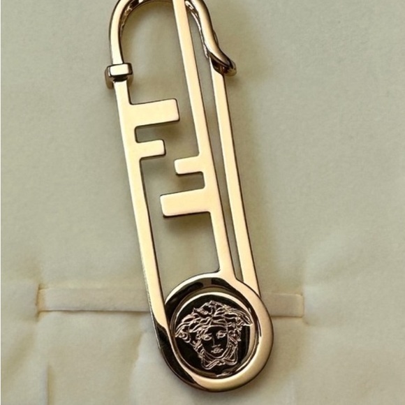 Fendi Accessories - Fendi Fendace Versace By Fendi hair clip brand new